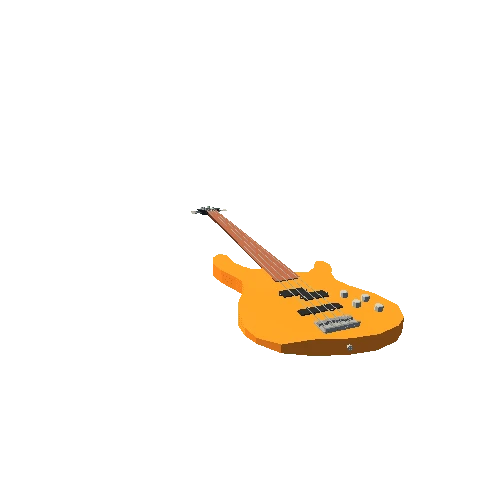Bass Guitar Orange